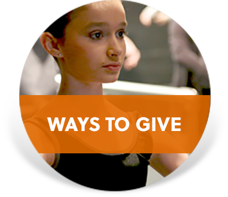round icon with the words 'Ways To Give' inside