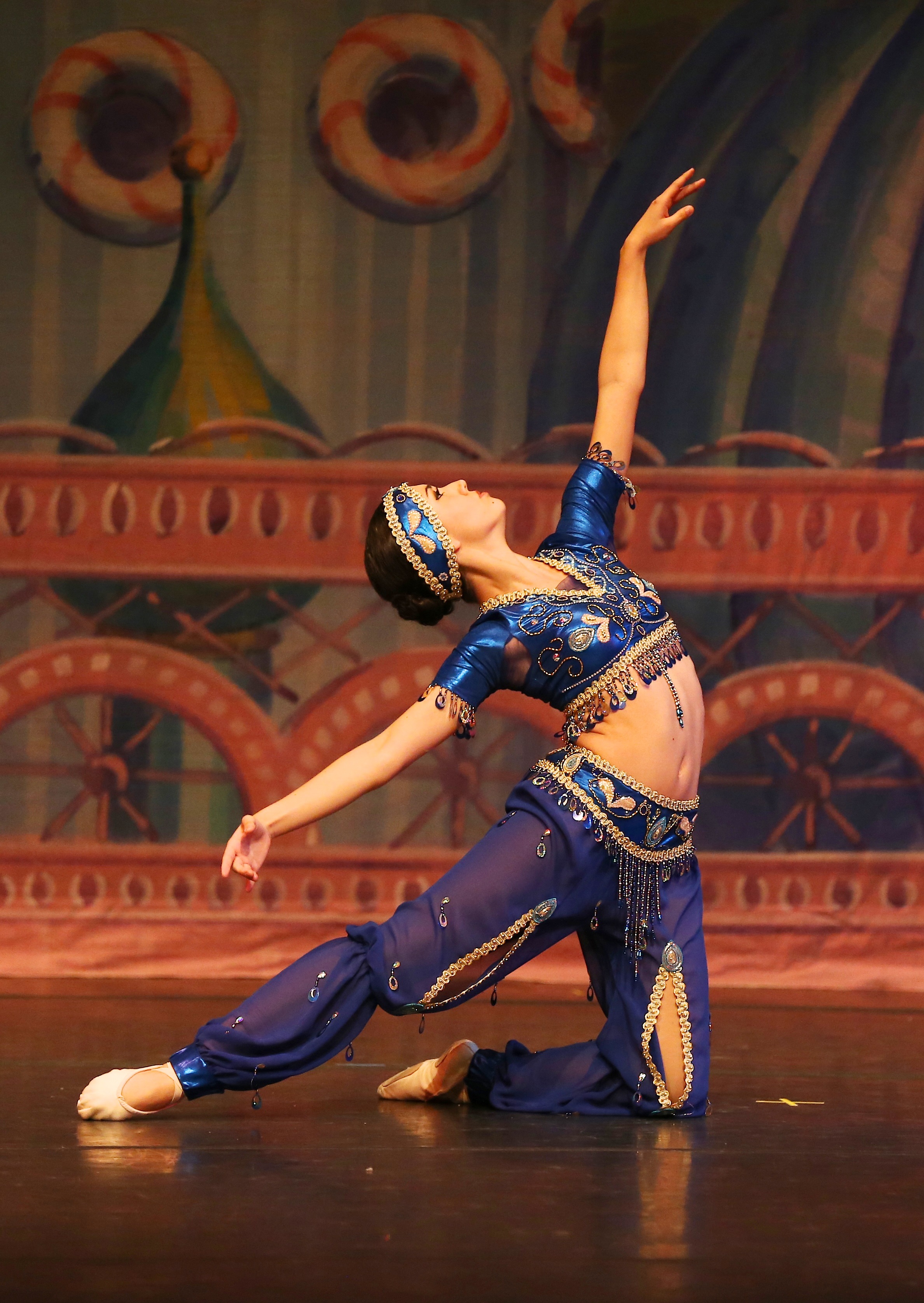 Dancer Ariana Lordge performs the Arabian variation in Placer Theatre Ballet's Nutcracker